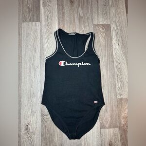Champion Black Bodysuit
